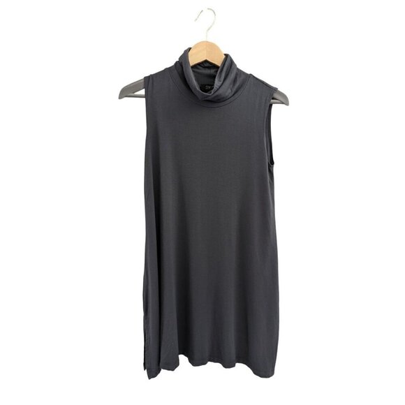 Comfy USA Lagenlook Casual Turtleneck Sleeveless Casual Top - Picture 1 of 5